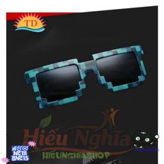 Kính Thuglife Màu Sắc Đa Dạng Hình Vuông - Phong Cách MINECRAFT, Kính Chắn Bụi Cho Nam Nữ, Xu Hướng Hot 2022