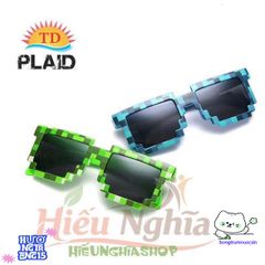 Kính Thuglife Màu Sắc Đa Dạng Hình Vuông - Phong Cách MINECRAFT, Kính Chắn Bụi Cho Nam Nữ, Xu Hướng Hot 2022