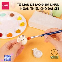 Đất Sét Deli Tự Khô An Toàn Không Mùi - Đất Nặn Nghệ Thuật Hàng Chính Hãng (250/500/1000g)