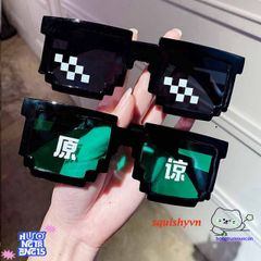 Kính Mát 8 Bit Thug Life - Kính Râm Pixel Độc Đáo Cho Tín Đồ Meme & Fan Minecraft - Quà Tặng Chất Lượng