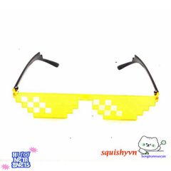 Kính Mát 8 Bit Thug Life - Kính Râm Pixel Độc Đáo Cho Tín Đồ Meme & Fan Minecraft - Quà Tặng Chất Lượng