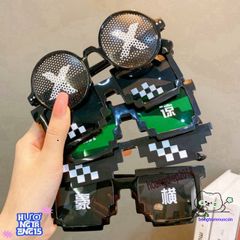 Kính Thuglife 6 Chấm MINECRAFT - Kính Mát Thời Trang Độc Đáo Nhiều Sắc Màu, Phong Cách Mới 2021