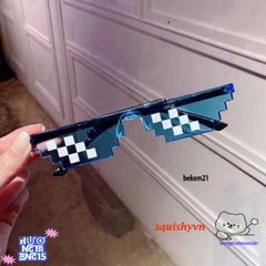 Kính Mát Thug Life 6 Chấm - Kiểu Dáng Hài Hước, Bảo Vệ UV400, Thiết Kế Thời Trang Nam Sinh, Hot Trend 2023