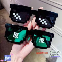 Kính Râm 8 Bit Thug Life Minecraft - Kính Pixel Chất Lượng Cao, Dành Cho Trẻ Em và Người Lớn, Quà Tặng Độc Đáo