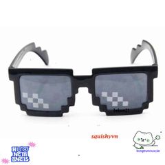 Kính Râm 8 Bit Thug Life Minecraft - Kính Pixel Chất Lượng Cao, Dành Cho Trẻ Em và Người Lớn, Quà Tặng Độc Đáo