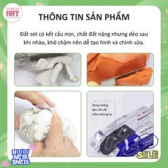 Đất Sét Tự Khô Mont Marte - Chất Liệu Tạo Hình Mềm Mịn, Lý Tưởng Cho Mỹ Thuật Tại Nhà