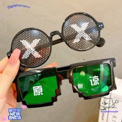 Kính Mát Không Viền Gọng Vuông Thug Life - Phong Cách Hip Hop Sành Điệu, Quà Tặng Độc Đáo Cho Game Thủ và Fan Meme