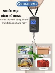 Cân Điện Tử Mini Xách Tay GIGAHOME - Cân Hành Lý Tối Đa 40kg với Màn Hình LCD - Tiện Lợi cho Du Lịch và Mua Sắm