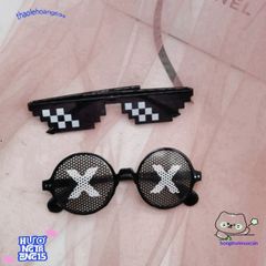 Kính Mát Không Viền Gọng Vuông Thug Life - Phong Cách Hip Hop Sành Điệu, Quà Tặng Độc Đáo Cho Game Thủ và Fan Meme