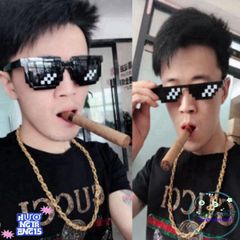 Kính Mát Thug Life 8bit Nam - Thời Trang Chống Nắng UV400 Cho Phong Cách Cá Tính, Độc Đáo và Sang Trọng