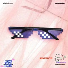 Kính Mát Thuglife 6 Chấm MINECRAFT - Kính Mắt Unisex Đen Trắng Cao Cấp, Thời Trang Đẹp, Miễn Phí Vận Chuyển