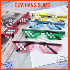 Kính Thuglife MINECRAFT 6 Chấm Đa Sắc - Kính Mát Thời Trang Độc Đáo, Phong Cách Ngầu Cho Nam Nữ
