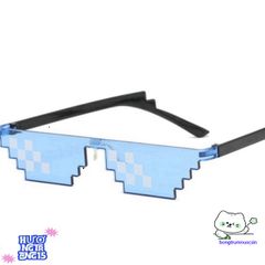 Kính Thug Life 6 Chấm Phong Cách Minecraft - Kính Mắt Độc Đáo, Chất Liệu ABS Cao Cấp, Thời Trang Cho Nam Nữ