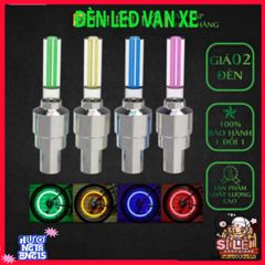 Bộ 2 Đèn LED Trang Trí Nắp Van Bánh Xe Ô Tô, Xe Máy, Xe Đạp - Ánh Sáng Rực Rỡ, Tự Động Bật Khi Di Chuyển