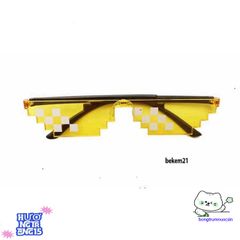 Kính Mát Thug Life Pixel - Phong Cách Đẳng Cấp Cho Nam Nữ, Đồ Chơi Tiệc Tùng Minecraft, Quà Tặng Meme Thú Vị
