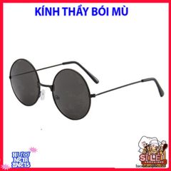 Mắt Kính Thầy Bói Nobita - Kính Mát Phong Cách Tròn Đen Vàng Bạc Thời Trang Nam Nữ, Phụ Kiện Độc Đáo Nổi Bật.