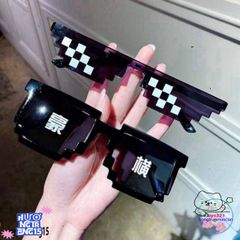 Kính Thuglife 6 Chấm Minecraft - Kính Mắt Thời Trang Độc Lạ Cho Nam Nữ, Phong Cách Cute và Chất Lượng Cao