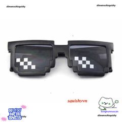 Kính Mát Thug Life Minecraft - Kính Chắn Bụi Thời Trang, Chất Liệu Nhựa ABS Chống Va Đập, Phong Cách Ngầu Xịn Cho Nam Nữ