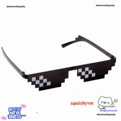 Kính Mát Thug Life Minecraft - Kính Chắn Bụi Thời Trang, Chất Liệu Nhựa ABS Chống Va Đập, Phong Cách Ngầu Xịn Cho Nam Nữ