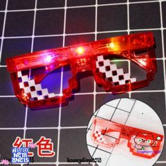 Kính Mắt LED 6 Chấm MINECRAFT Thuglife - Kính Phát Sáng Rực Rỡ, Kiểu Dáng Độc Đáo Dành Cho Fan Game