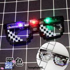 Kính Mắt LED 6 Chấm MINECRAFT Thuglife - Kính Phát Sáng Rực Rỡ, Kiểu Dáng Độc Đáo Dành Cho Fan Game