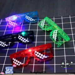 Kính Mắt LED 6 Chấm MINECRAFT Thuglife - Kính Phát Sáng Rực Rỡ, Kiểu Dáng Độc Đáo Dành Cho Fan Game