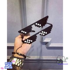 Kính Thug Life Minecraft Vuông 6 Chấm - Kính Mát Thời Trang Chống Xước Chất Lượng Cao, Phong Cách Độc Đáo, Giá Hấp Dẫn