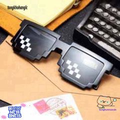Kính Thug Life Mosaic Pixelated - Kính Mát Hip Hop Độc Lạ UV400 Dành Cho Nam Nữ, Phong Cách Thời Trang ấn Tượng