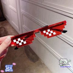 Kính Mắt Thuglife 6 Chấm MINECRAFT - Kính Thời Trang Nhiều Màu Sắc Phong Cách 8BIT Cho Nam Nữ