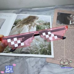 Kính Mắt Thuglife 6 Chấm MINECRAFT - Kính Thời Trang Nhiều Màu Sắc Phong Cách 8BIT Cho Nam Nữ
