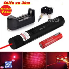 Đèn Laser 303 Siêu Mạnh - Chiếu Màu Xanh và Đỏ, Tia Sáng Lung Linh Với Đầu Chiếu Sao, Phụ Kiện Hoàn Chỉnh
