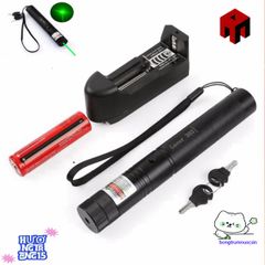 Đèn Laser 303 Siêu Mạnh - Chiếu Màu Xanh và Đỏ, Tia Sáng Lung Linh Với Đầu Chiếu Sao, Phụ Kiện Hoàn Chỉnh
