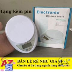 Cân Điện Tử Mini 1g-5kg Chính Xác Cao với Màn Hình LCD và Pin Tặng Kèm - Thiết Bị Nhà Bếp Tiện Lợi