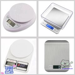 Cân Điện Tử Chính Xác 3KG & 5KG - Cân Bếp Tiện Lợi Tặng Kèm Pin - Đếm Sản Phẩm, Chế Độ Trở Bì, Thép Không Gỉ