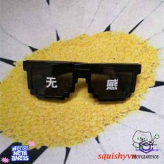 Kính Mắt Thug Life 6 Chấm MINECRAFT - Kính Thời Trang Gương Đen & Hồng - Phong Cách Sành Điệu, Miễn Phí Vận Chuyển!