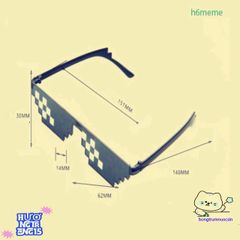 Kính Mát Gương Vuông Không Viền Thug Life - 7 Mẫu Phong Cách Hip Hop Dành Cho Nam Nữ