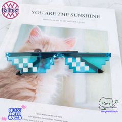 Kính Mát Thug Life - Phụ Kiện Thời Trang Năng Động, Chống UV400, Kiểu Dáng Pixel Disco, Dành Cho Tất Cả Mọi Người