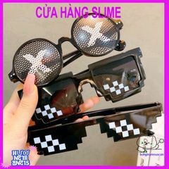 Kính Thuglife 6 Chấm MINECRAFT - Kính Mắt Thời Trang Độc Đáo Nhiều Màu Sắc Dành Cho Trẻ Em, Phong Cách Cool Ngầu