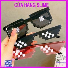 Kính Thuglife 6 Chấm MINECRAFT - Kính Mắt Thời Trang Độc Đáo Nhiều Màu Sắc Dành Cho Trẻ Em, Phong Cách Cool Ngầu