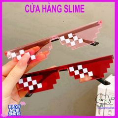 Kính Thuglife 6 Chấm MINECRAFT - Kính Mắt Thời Trang Độc Đáo Nhiều Màu Sắc Dành Cho Trẻ Em, Phong Cách Cool Ngầu