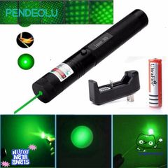 Đèn Pin Laser 303 Siêu Sáng Tia Xanh/Đỏ - Đèn Pin Công Suất Lớn Có Thể Sạc USB, Phạm Vi Chiếu Xa, Tặng Kèm Pin & Sạc