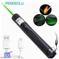 Đèn Pin Laser 303 Siêu Sáng Tia Xanh/Đỏ - Đèn Pin Công Suất Lớn Có Thể Sạc USB, Phạm Vi Chiếu Xa, Tặng Kèm Pin & Sạc