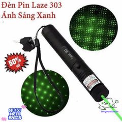 Đèn Laser 303 - Ánh Sáng Xanh Siêu Mạnh Có Đầu Chiếu Sao và Pin Sạc 18650 - Dụng Cụ Chiếu Hiệu Ứng Đẹp Mắt