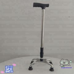 Gậy Chống Đi Bộ INOX 4 Chân - Điều Chỉnh Chiều Cao Cho Người Già, Người Khuyết Tật, Tập Đi An Toàn, Chất Liệu Cao Cấp