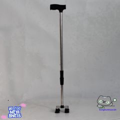 Gậy Chống Đi Bộ INOX 4 Chân - Điều Chỉnh Chiều Cao Cho Người Già, Người Khuyết Tật, Tập Đi An Toàn, Chất Liệu Cao Cấp
