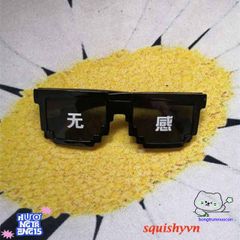 Kính Mắt Thug Life 6 Chấm MINECRAFT Đen & Hồng - Kính Thời Trang Sành Điệu Nam Nữ, Miễn Phí Vận Chuyển