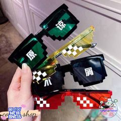 Kính Mắt Thuglife 6 Chấm MINECRAFT - Kiểu Dáng Thời Trang Cá Tính Cho Nam Nữ, Hàng Chất Lượng Cao