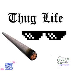 Kính Mắt Mini Thug Life 8bit - Phụ Kiện Thời Trang Đường Phố Cá Tính, Chống Bụi Cực Chất Cho Nam Nữ