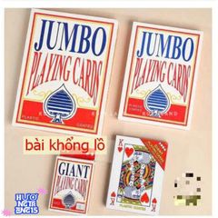 Bộ Bài Khổng Lồ A4 Cho Ảo Thuật Gia - Phụ Kiện Trang Trí Độc Đáo Dành Cho Biểu Diễn Ảo Thuật & Sáng Tạo