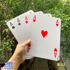 Bộ Bài Khổng Lồ A4 Cho Ảo Thuật Gia - Phụ Kiện Trang Trí Độc Đáo Dành Cho Biểu Diễn Ảo Thuật & Sáng Tạo